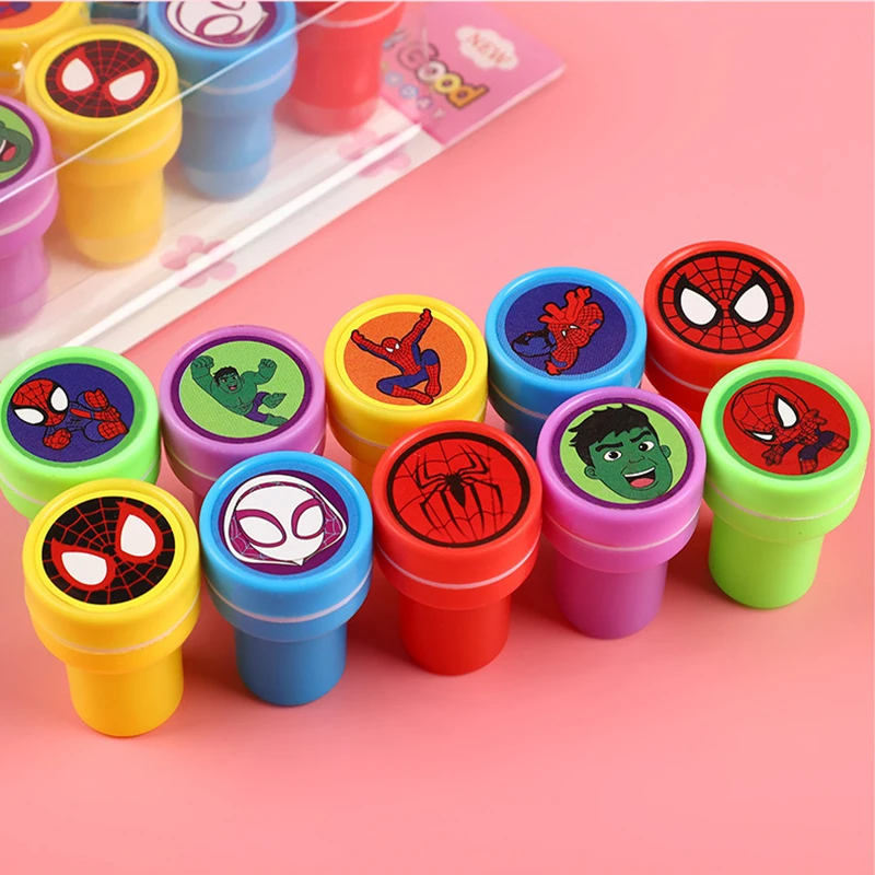 Kids Toys Drawing - Superhero Mini Cartoon Stamps 10/20/30Pcs Kids