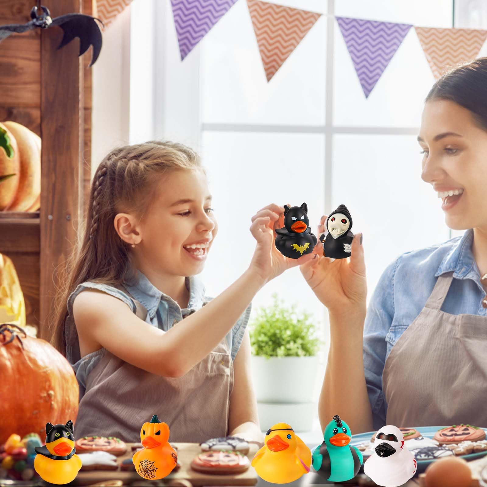 12/24/36PC Halloween Rubber Du - đánh giá và giá Rubber Duck Bath