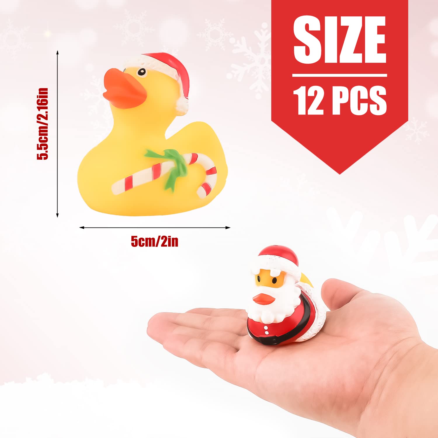 2/6/12PC Christmas Rubber Duck - đánh giá và giá Rubber Duck Bath