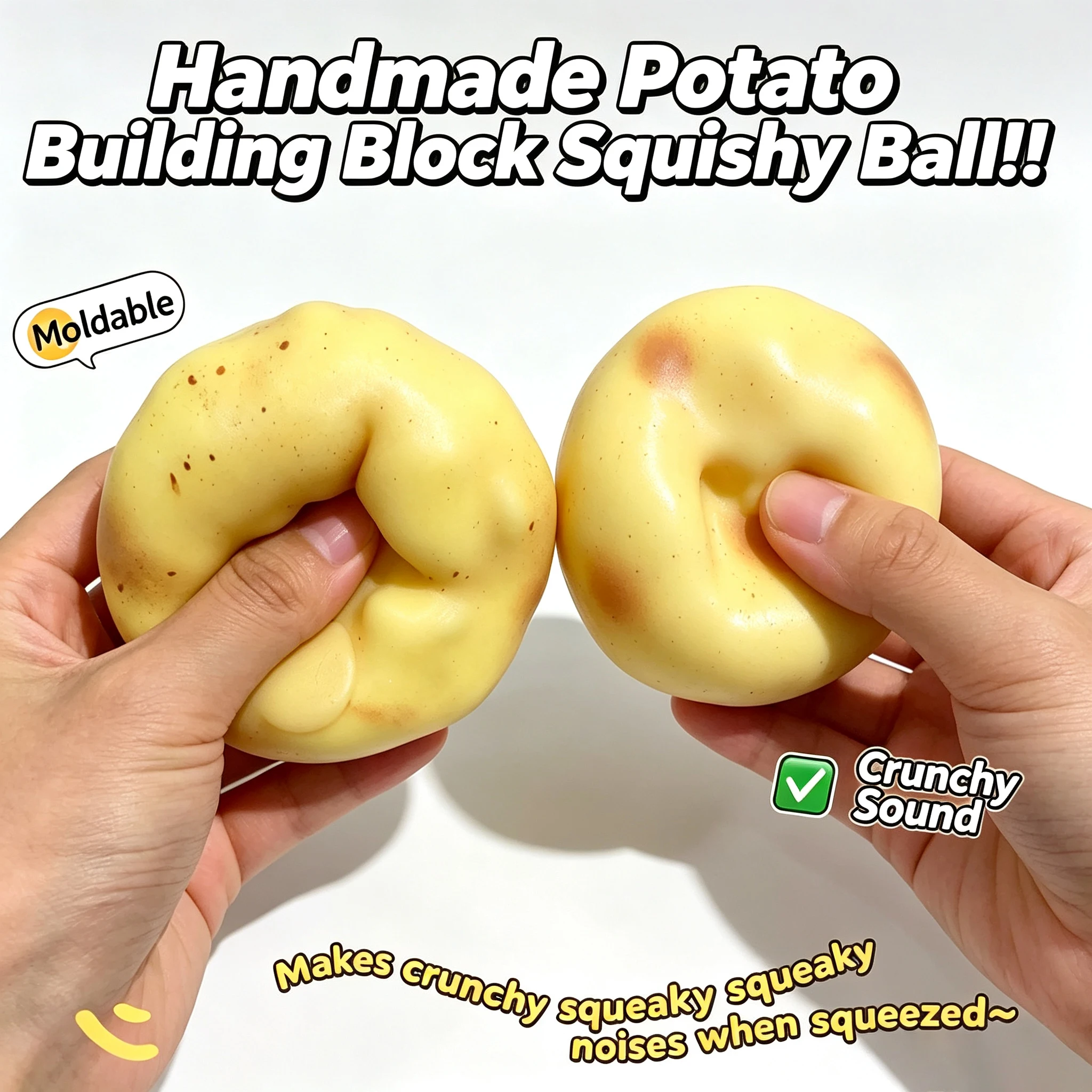 Crunchy Potato Squishy Stress  - đánh giá và giá Kids Toys Kids Toys