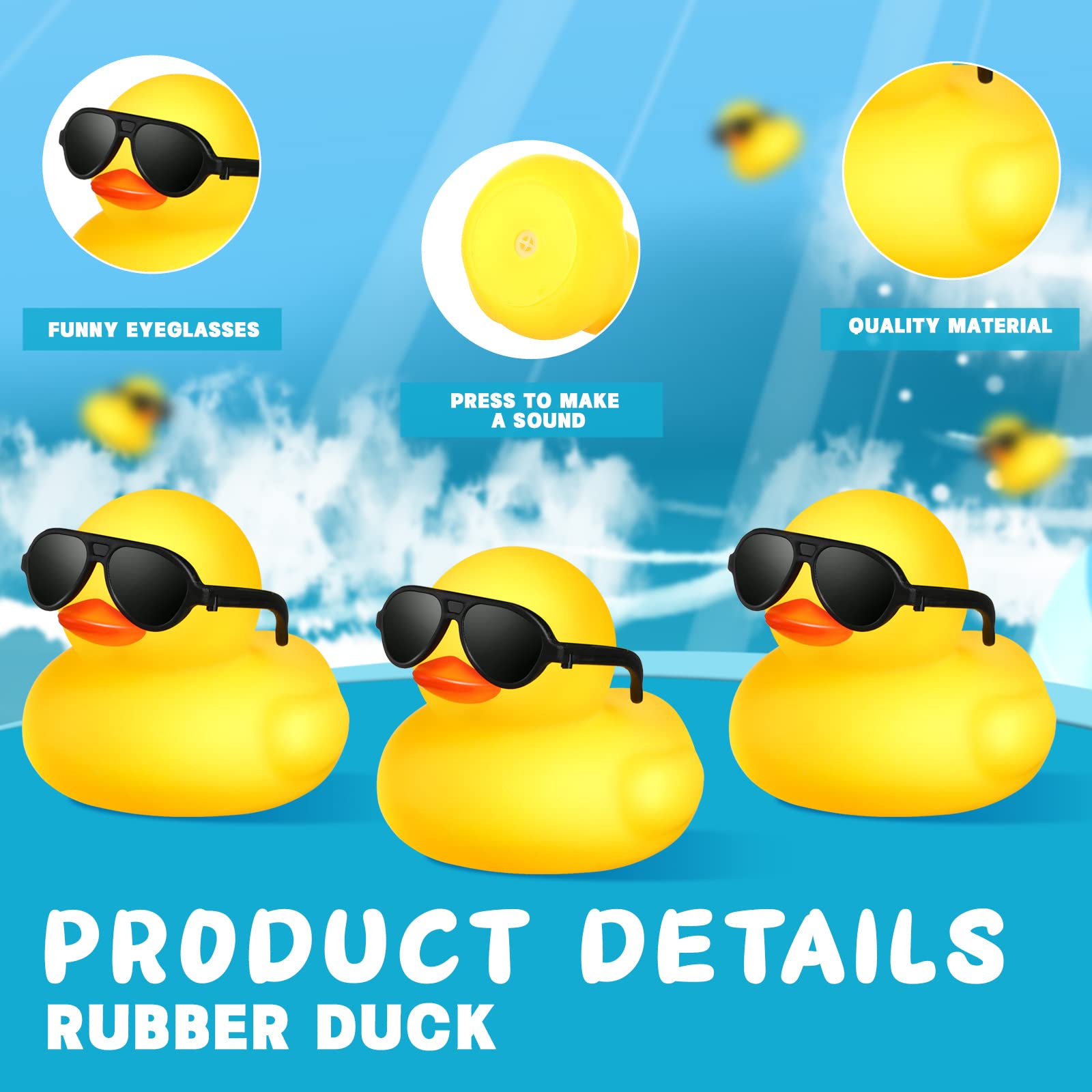 1-100pcs Yellow Mini Rubber Du - đánh giá và giá Rubber Duck Bath