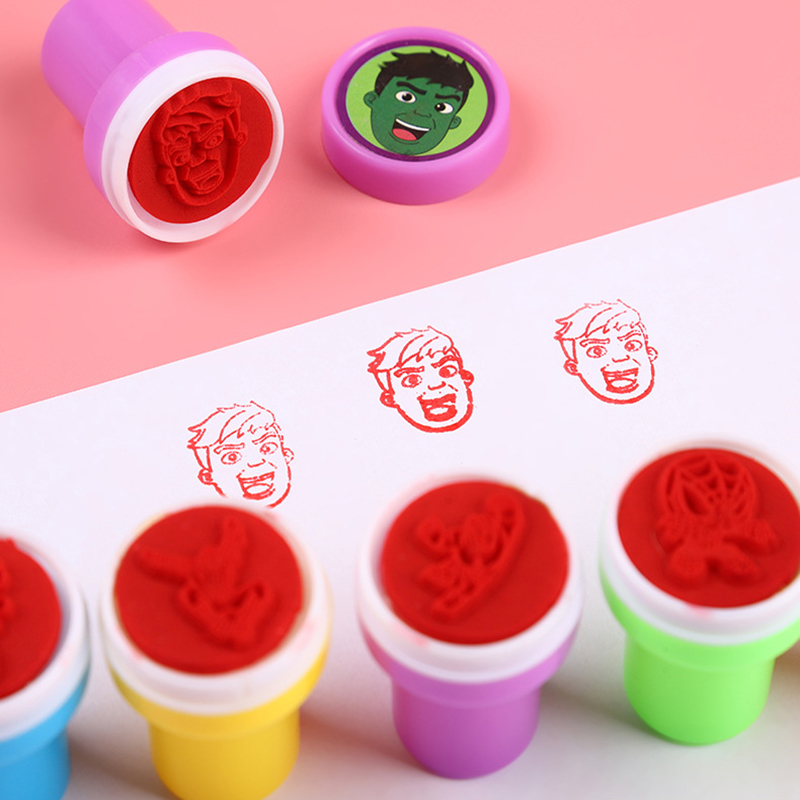 Superhero Mini Cartoon Stamps  - đánh giá và giá Kids Toys Drawing