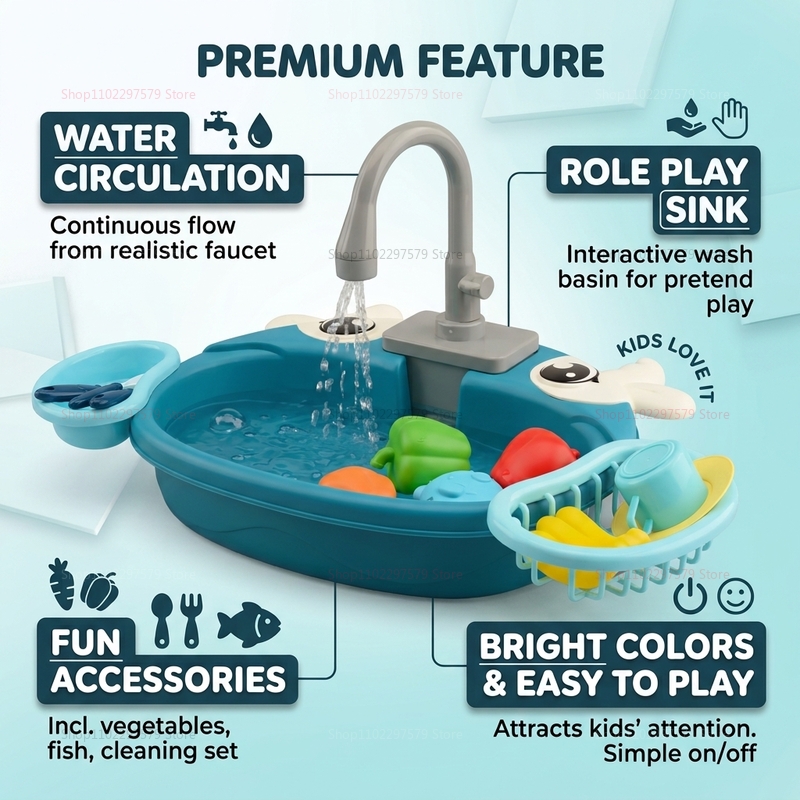 Toddler Interactive Water Play - đánh giá và giá Play Kitchen Set