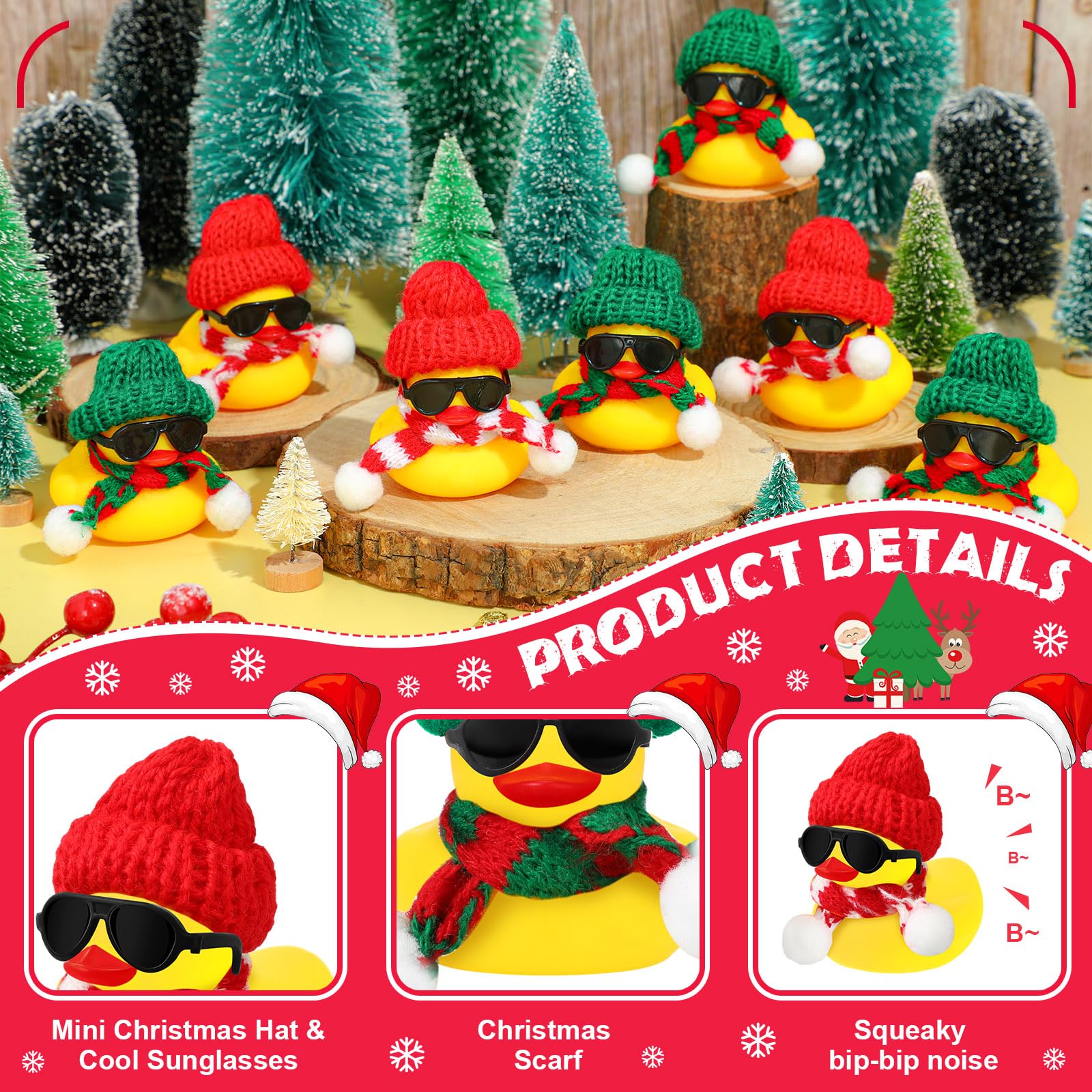 12/24/48 Set Christmas Rubber  - đánh giá và giá Rubber Duck Bath