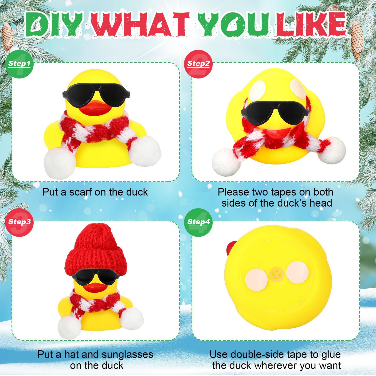 12/24/48 Set Christmas Rubber  - đánh giá và giá Rubber Duck Bath