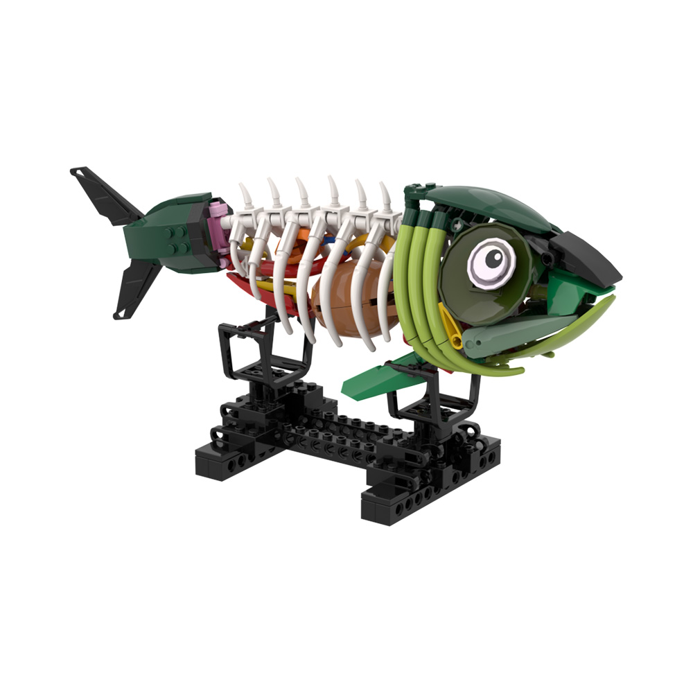 MOC Zombie Fish Model Building - đánh giá và giá Kids Zombie Toys