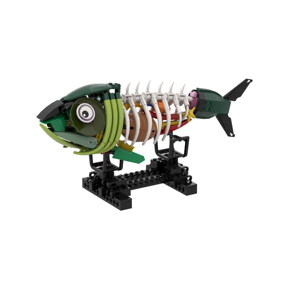 MOC Zombie Fish Model Building - đánh giá và giá Kids Zombie Toys