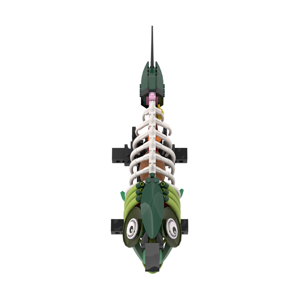 MOC Zombie Fish Model Building - đánh giá và giá Kids Zombie Toys