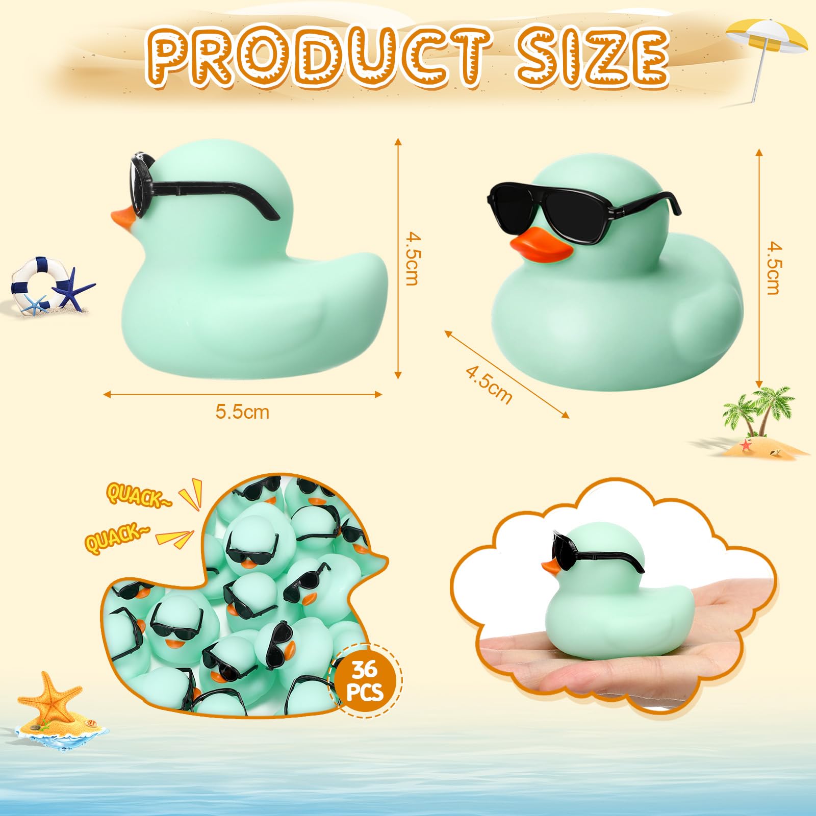 10-100PCS Green Mini Rubber Du - đánh giá và giá Rubber Duck Bath